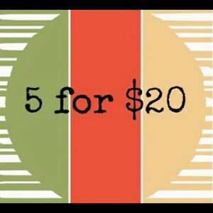 5 items for $20